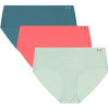 Dámske nohavičky Under Armour Pure Stretch No Show Hipster - Solid 3Pack Enamel Blue S