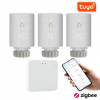 SET 3+1 BOT Inteligentná Zigbee/WiFi termostatická hlavica TH5 Tuya + gateway