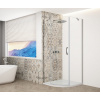 Gelco TRINITY CHROME štvrťkruhová sprchová zástena 900x900mm, číre sklo, ľavá GT6590CL-CH