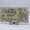 Valentínska tabuľka z dreva - Happy Vyberte si rozmer výrobku:: 19x10