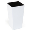 Kvetinac FINEZJA, 190x190x360 mm, biely