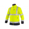 CXS bunda PRESTON výstražná fleece žlto modrá