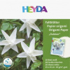 HEYDA Papiere na origami vodeodolné 15 x 15 cm - biele