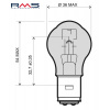 Žiarovka RMS 246510315 12V 35 / 35W, S2 BA20D biela