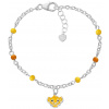 Disney Slušivý strieborný náramok Lion king Mini BS00105SL-47.CS