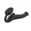 POLOREALISTICKÝ OHYBNÝ STRAP-ON ČIERNY - M