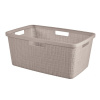 Taupe plastový kôš na bielizeň 46 l Jute – Curver