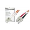 Digitus Fiber Optic Patch Cable, LC to SC,50/125 µ, Duplex, Class OM3 3 m