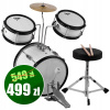 Akustická bicia súprava pre deti V-Tone VD Junior WH