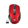 Defender Myš PRIME MB-053, 1600DPI, 2.4 [GHz], optická, 6tl., bezdrôtová, červená, 1 ks AA, nanoprijímač, tichá 52052