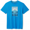 Pánske tričko Smartwool Chasing Mountains Graphic Short Sleeve Tee Laguna blue S