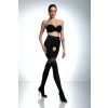 Luxusné crotchless pančuchy GLAMOUR 80 DEN Amour, Veľkosť XXL, Farba Čierna