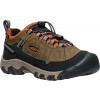 Detské nepremokavé topánky Keen Targhee IV Low WP Youth dark olive/gold flame 32/33EU