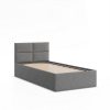 Signal Čalúnená posteľ BORGO 90x200 cm s roštom Sivá