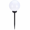 Solárne svietidlá - Záhradná solárna lampa biela guľa lepkavá 20 cm (Solárne svietidlá - Záhradná solárna lampa biela guľa lepkavá 20 cm)