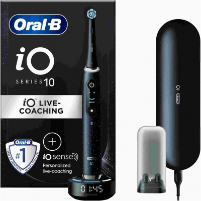Oral-B iO Series 10 Cosmic Black elektrický zubní kartáček, magnetický, 7 režimů, AI, časovač, 3D mapování 4210201434672