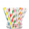 Smart Cook Papierové slamky s prúžkami 50 ks