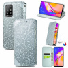 Peňaženkové kožené puzdro MANDALA na Oppo Reno 5 Z - Šedá