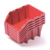 Prosperplast BINEER LONG SET Plastové úložné boxy 5 kusov, 198x118x155mm, červená KBILS20-