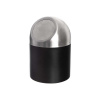 Čierny odpadkový kôš z nehrdzavejúcej ocele 1,2 l BLACK – Orion
