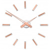 FUTURE TIME Dizajnové nalepovacie hodiny Future Time FT9600CO Modular copper 60cm