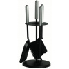 LIENBACHER Krbové náradie 3-dielne, oceľ čierna, držadlá vo farbe nerez oceľ čierna, nerez