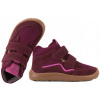 Členkové topánky FRODDO G3110266-7 BORDEAUX barefoot dievčenské na suchý zips, veľkosť 25