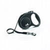 FLEXI automatické vodítko Black Design S, páska 5 m/15 kg, čierne