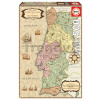 Puzzle historická mapa Portugalska Educa 500 dielov a Fix lepidlo od 11 rokov