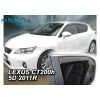 Deflektory - protiprievanové plexi Lexus CT 200H 5D od 2011 (+zadné)