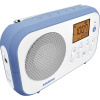 Sangean PR-D12 BT A500437 stolný rádio, AM, FM, Bluetooth, biela, modrá; A500437