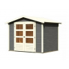 drevený domček KARIBU AMBERG 3 (9222) terragrau LG3505