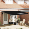 zahrada-XL Zatemniteľná markíza Čierna 400 × 300 cm látka 3330597