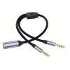 Adaptér zdierka Jack 3,5mm / 2x 3,5mm stereo konektor
