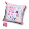 CARBOTEX Roztomilá obliečka na vankúš Peppa Pig 40x40 cm