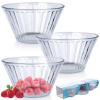 3x Misy, šalátové misky, malé sklenené misky na šaláty, predjedlá, dezerty, zmrzlinu