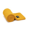 T-tomi Detská pletená deka Autumn Waves Mustard