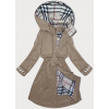 Dámska tenká bunda parka v svetlej khaki farbe s kapucňou BH Forever (3) (BH-2403) odstíny zelené XXL (44)