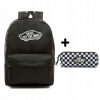 Vans Realm Backpack batoh čiernej ceruzky puzdro (Vans Realm Backpack batoh čiernej ceruzky puzdro)