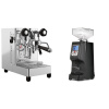 Lelit MaraX3 PL62X3, stainless steel + Eureka Atom 60, black