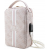 Púzdro Guess PU 4G Printed Stripes Travel Universal Bag ružové