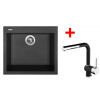 Set Sinks Cube 560 Nanoblack+Mix 3 P Nanoblack
