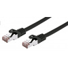 C-TECH CB-PP6F-05BK patch, Cat6, FTP, 0,5m, černý