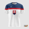 Slovensko Slovakia tréningové tričko biele detské