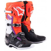 topánky TECH 10, ALPINESTARS (oranžová/žltá/fialová/biela/čierna, vel. 40,5)