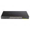 D-Link DGS-1250-28XMP Řízený L3 Gigabit Ethernet (10/100/1000) Podpora napájení po Ethernetu (PoE) Černá
