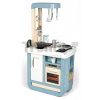 Kuchynka so zvukom Bon Appetit Kitchen Grey Smoby s rúrou na pečenie a chladnička s 23 doplnkami