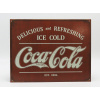 Edicola Príslušenstvo Kovový tanier - Coca-cola Delicious And Refreshing Ice Cold Est 1886 1:1 Red