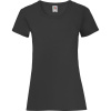 Fruit of the Loom Tričko Lady-Fit Valueweight T, krátký rukáv, dámské COT16137200200-black Černá XS
