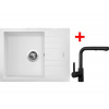 Sinks PERFECTO 650 Milk + ENIGMA S čierná matná